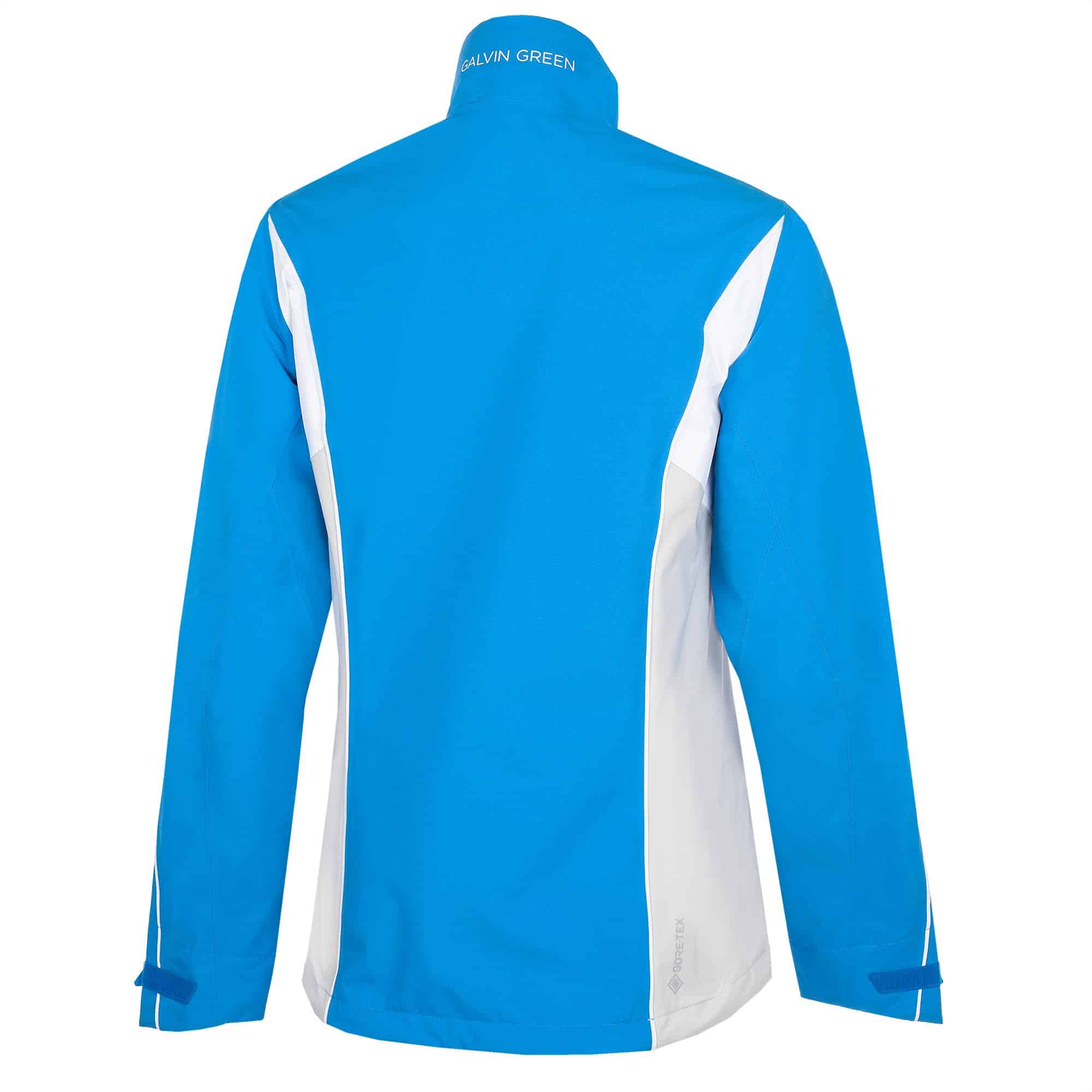 Galvin Green Ally Paclite Gore-Tex Ladies Waterproof Golf Jacket Blue/Cool Grey/White